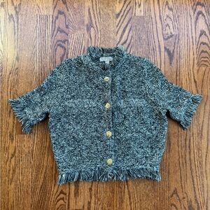 J. Crew Fringetrim Short Sleeve Cropped Lady Jacket XXS